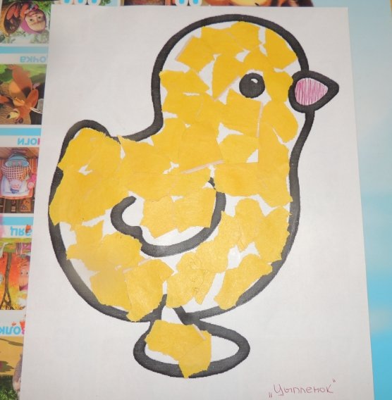 Аппликация методом обрыва