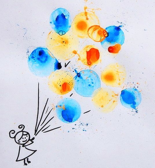 Рисование воздушными шариками