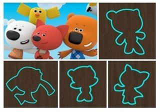 Аппликация с Мимимишками