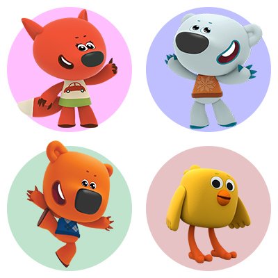 Герои мимишки Лисичка