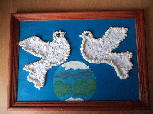 День мира аппликация