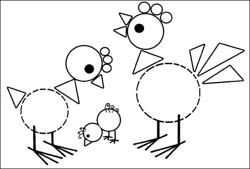 Рисунок из геометрических фигур