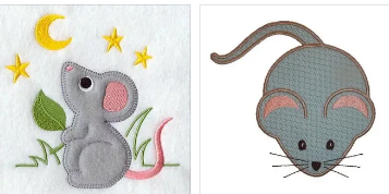 Мышка из фетра