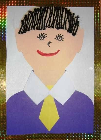 Портрет в технике аппликации