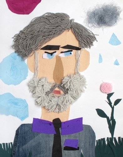 Портрет из бумаги