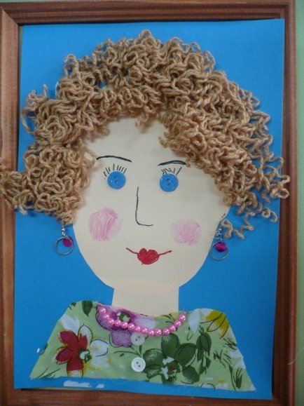 Аппликация моя мама