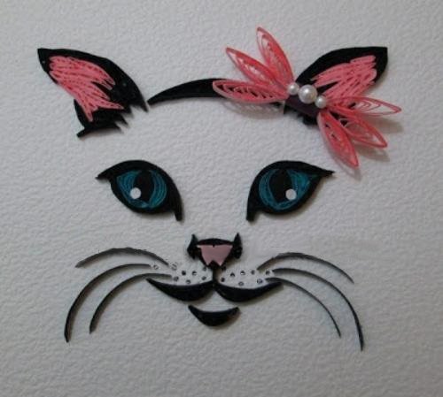 Морда кота поделка