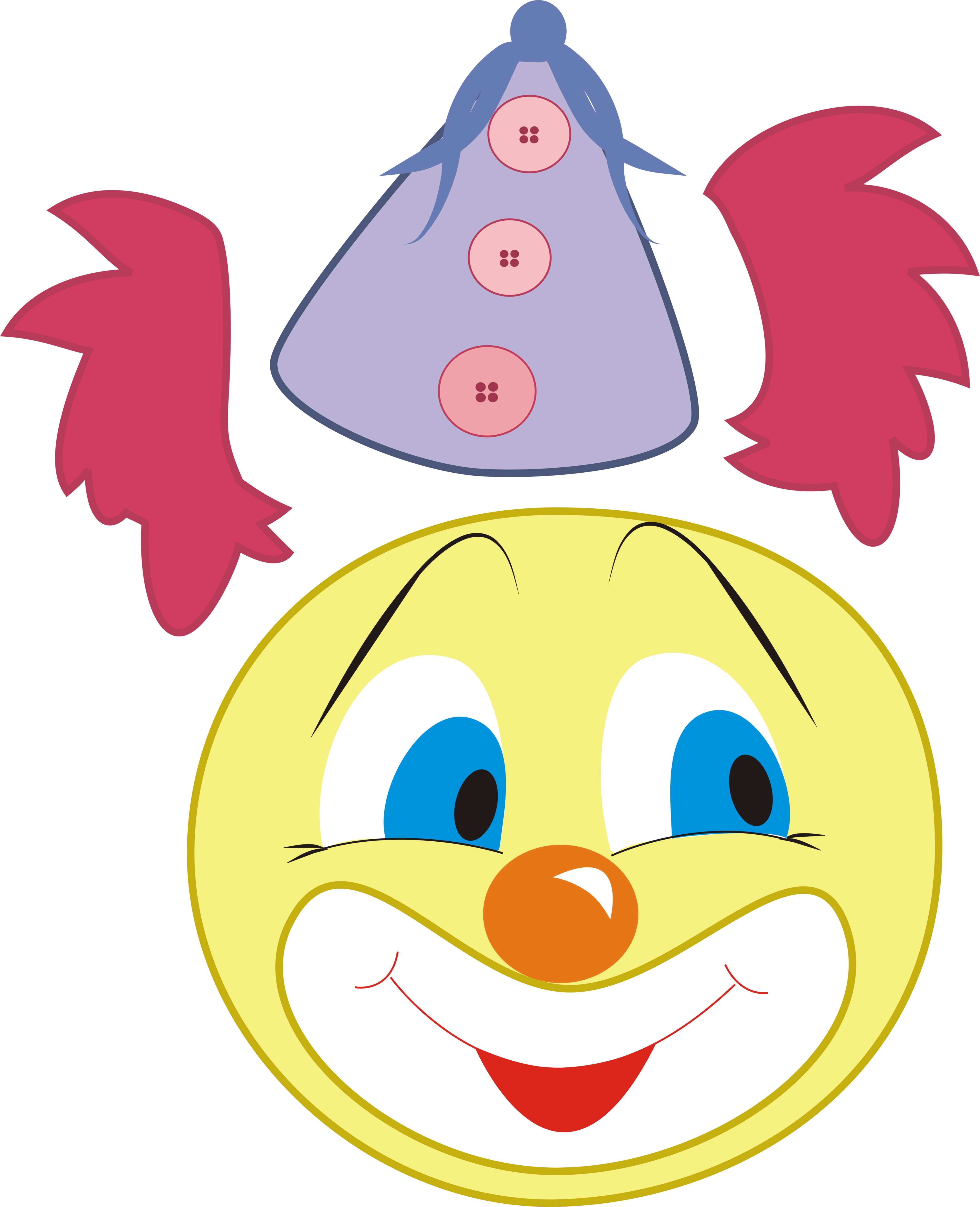 Лицо клоуна без волос. Аппликация "клоун". Аппликации для малышей. Поделка клоун из цветной бумаги. Аппликация клоун для малышей.