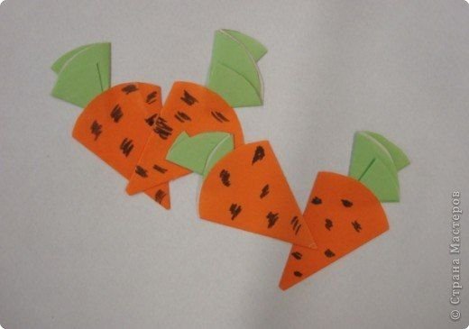 Конструирование морковка в старшей группе
