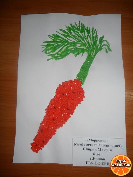 Аппликации морковка (43 фото)
