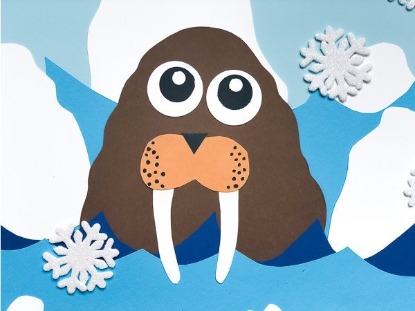 Аппликация животные севера