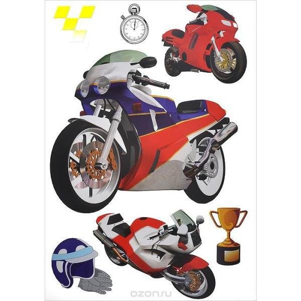 Мотоцыклына вафельной бумаге