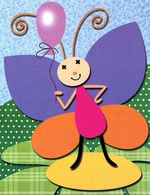 Аппликация Муха Цокотуха средняя группа