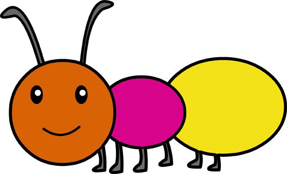 Аппликация муравей вторая младшая группа