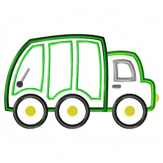 Аппликация мусоровоза для детей