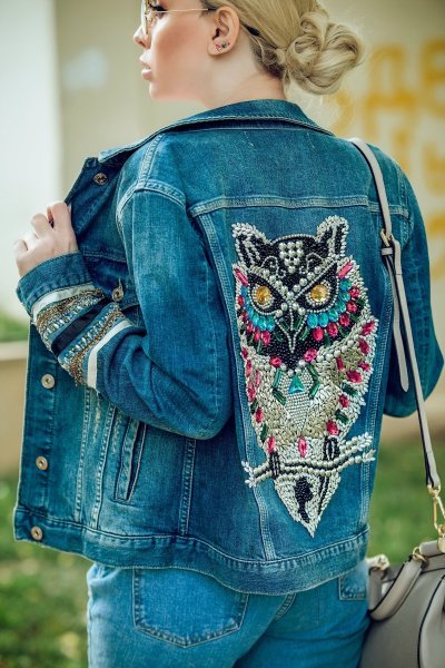 Аппликации на джинсовке (40 фото)
