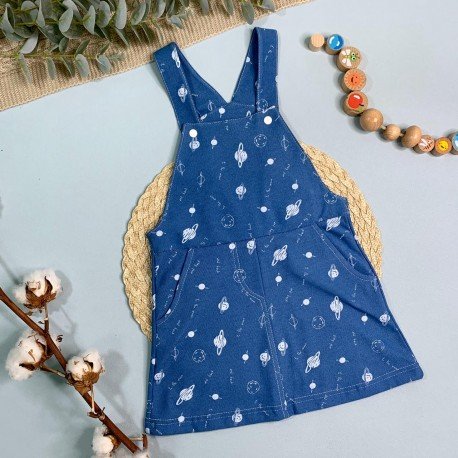 Вязанная мышка в джинсовом сарафане