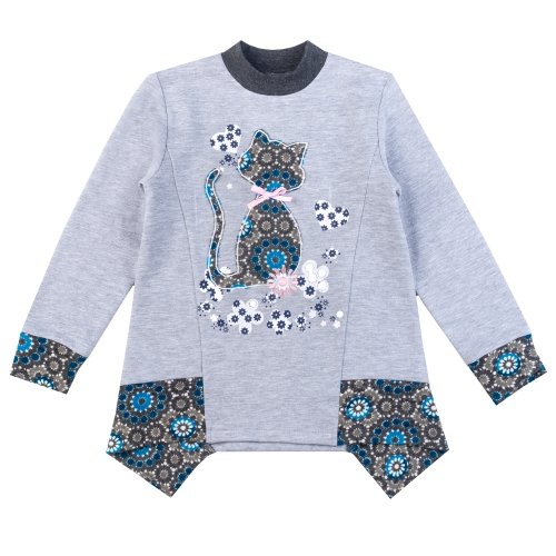 Туника из футера для девочки