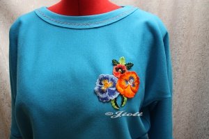 Вышивка на футере