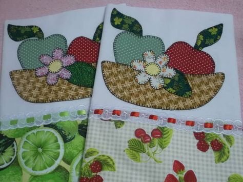 Аппликации на кухонные полотенца (44 фото)