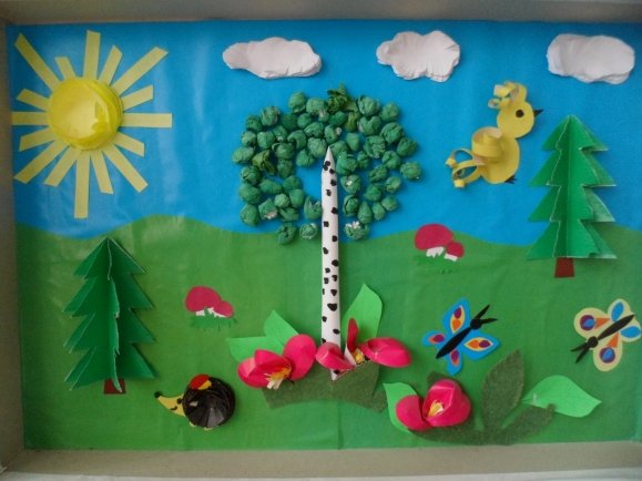 Аппликации на тему лето для детей