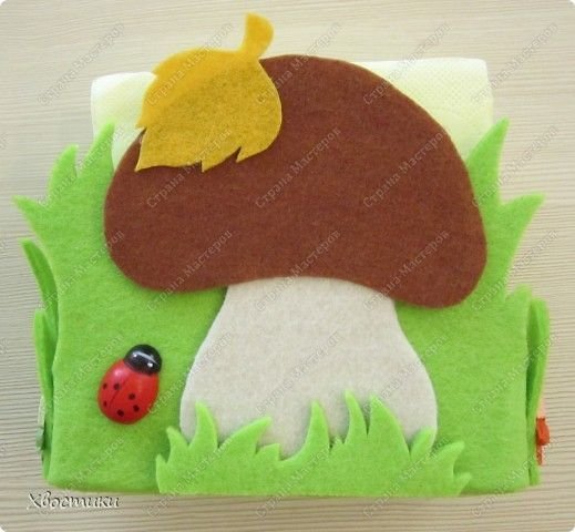 Грибы из фетра