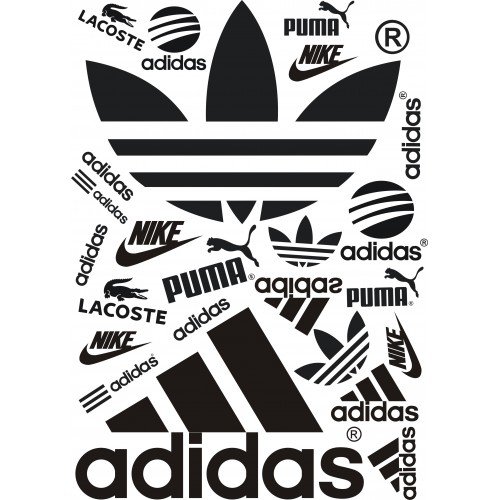 Термонаклейки на одежду adidas