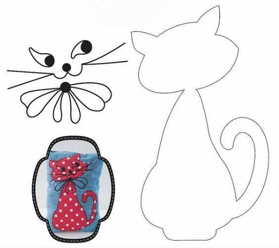 Выкройки аппликаций из ткани