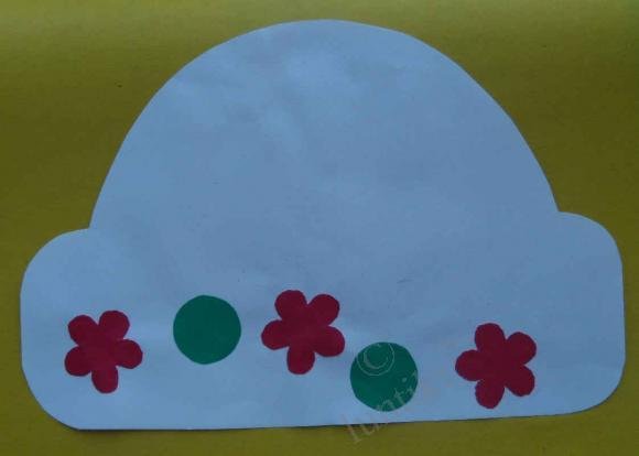 Аппликация шапка в подготовительной группе