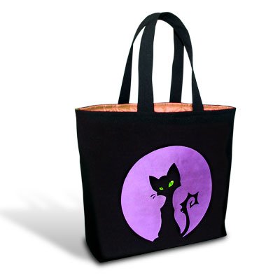 Силуэт кошки на сумку