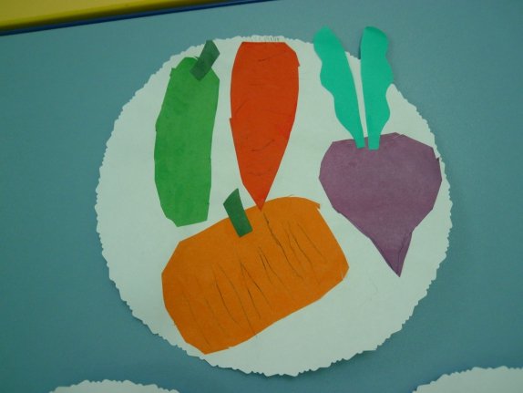 Аппликация овощи в подготовительной группе