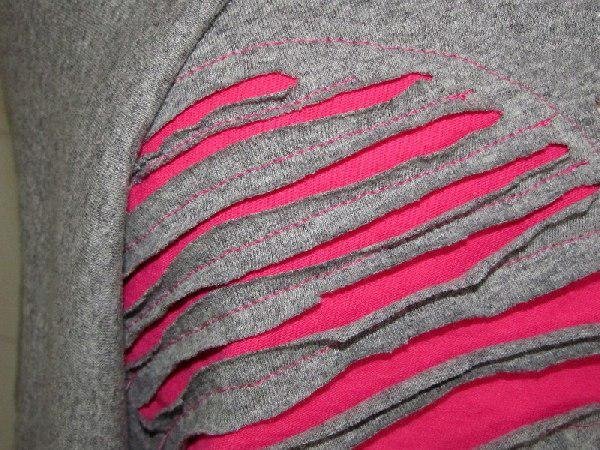 Декоративные дырки на трикотаже