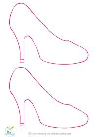 Трафарет туфельки