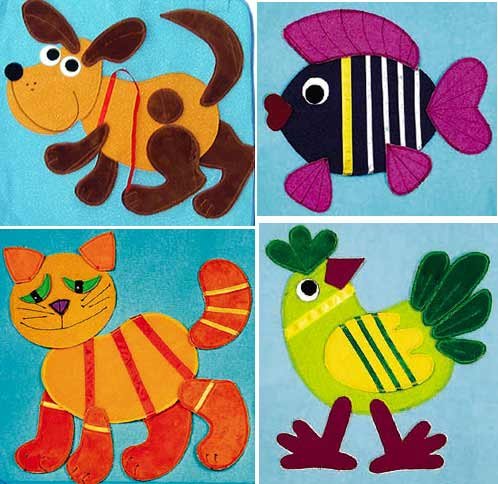 Предметная аппликация для детей