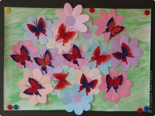 Аппликации нарядные бабочки (42 фото)