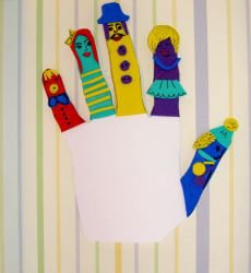 Аппликация театр старшая группа