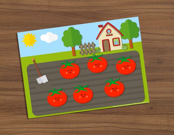 Аппликация для детей огород