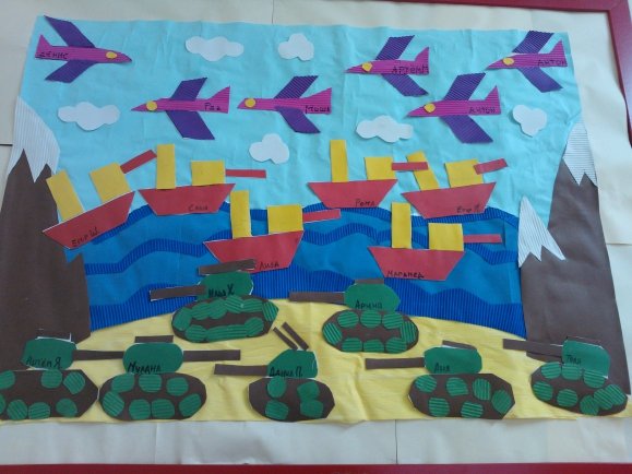 Аппликация старшая группа февраль