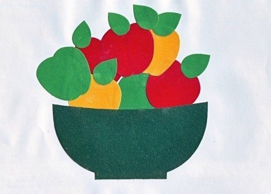 «Блюдо с фруктами и ягодами»,т.с.Комарова, стр.38аппликация старшая