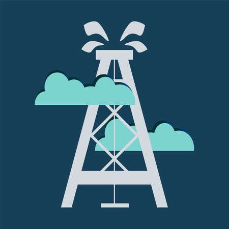 Буровая вышка из бумаги