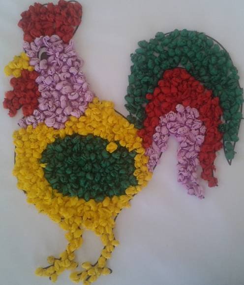 Аппликация из салфеток