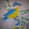 Аппликация синичка