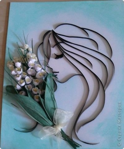 Панно из бумаги Весна