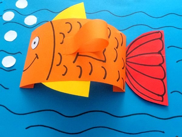 Рыбка аппликация для детей