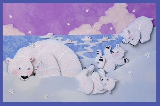 Поделка белый медведь