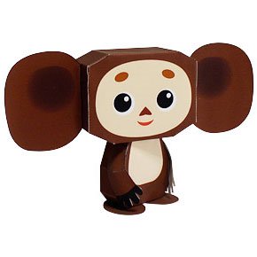 Поделка Чебурашка из бумаги