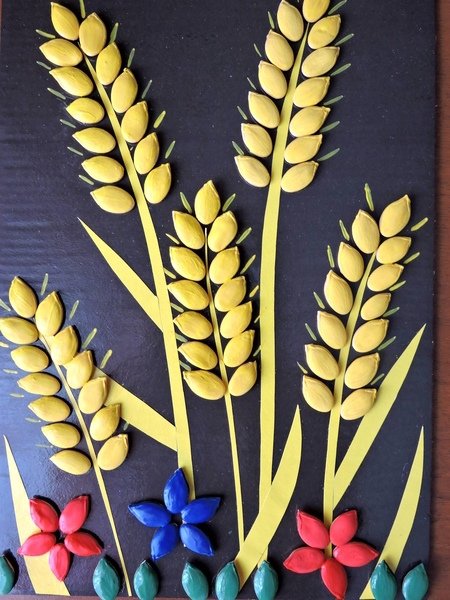 Пластилинография хлебный колосок