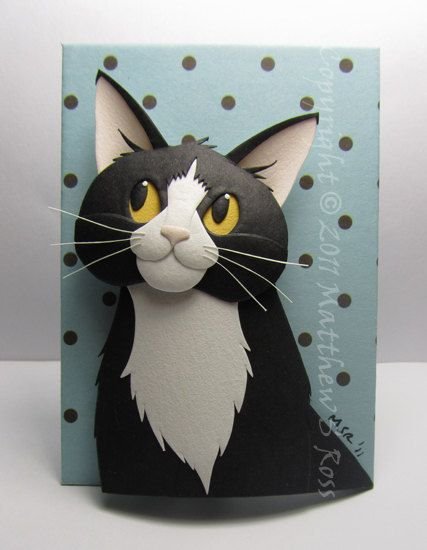 Объемная аппликация кот