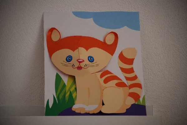 Аппликации объемные котенок с клубком (45 фото)