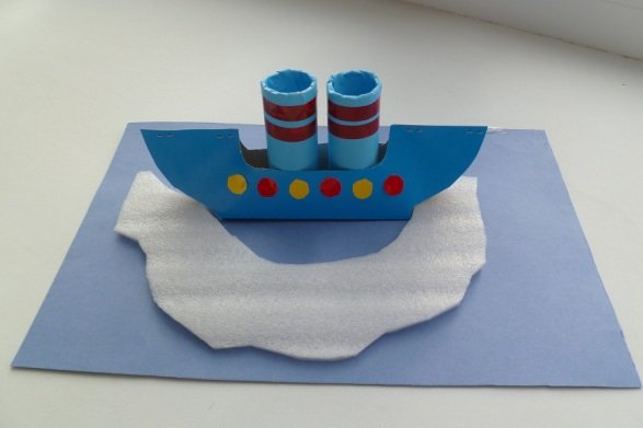 Поделка кораблик